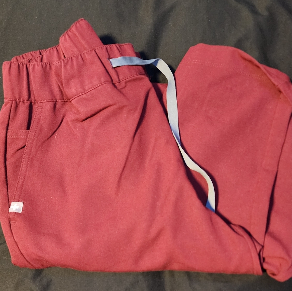 Figs Men's XS Burgundy Pants